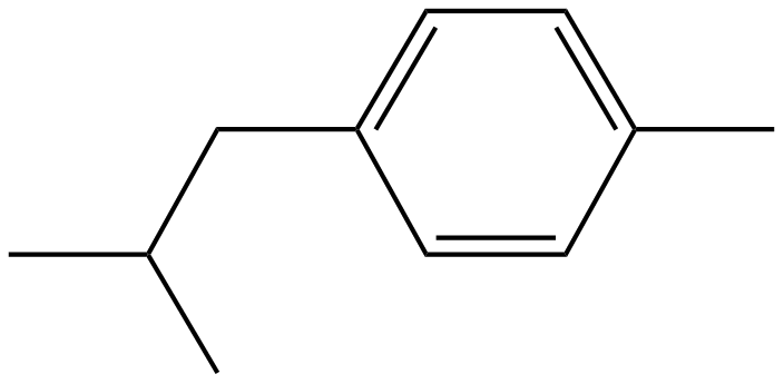 Image of 1-methyl-4-(2-methylpropyl)benzene