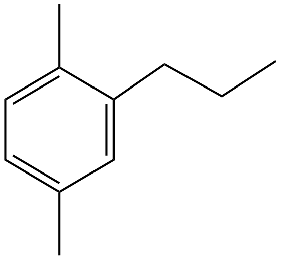 Image of 1-propyl-2,5-dimethylbenzene