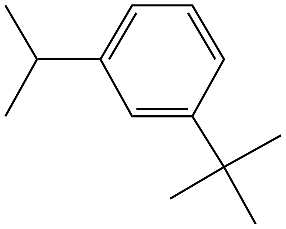 Image of 1-(1,1-dimethylethyl)-3-(1-methylethyl)benzene