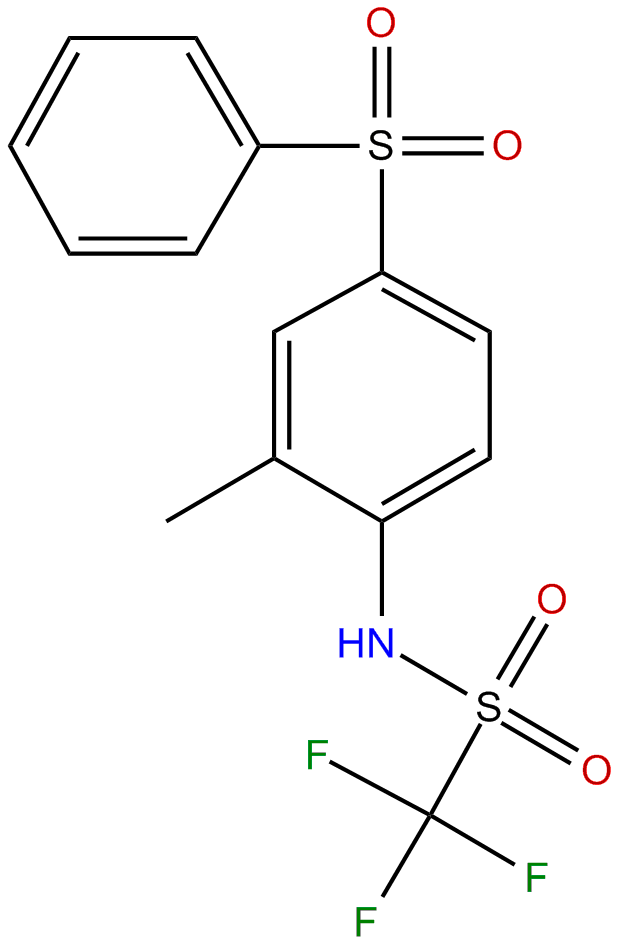 Image of 1,1,1-trifluoro-N-[2-methyl-4-(phenylsulfonyl)phenyl]methanesulfonamide
