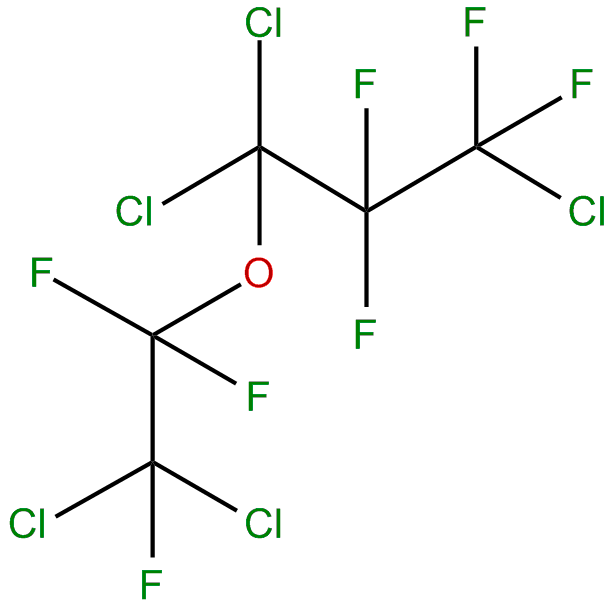 Image of 1,1,2-trifluoro-2,2-dichloroethyl 2,2,3,3-tetrafluoro-1,1,3-trichloroethyl ether