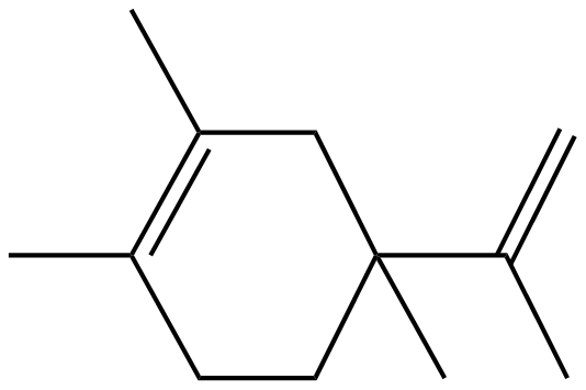 Image of 1,2,4-trimethyl-4-(1-methylethenyl)cyclohexene