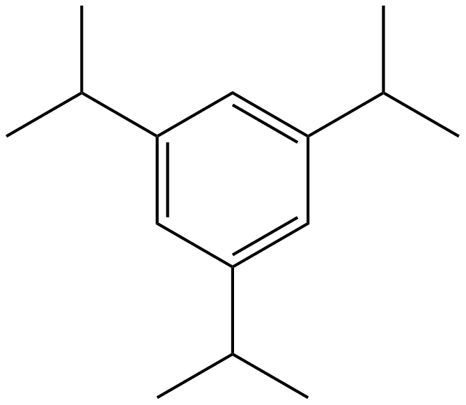 Image of 1,3,5-tris(1-methylethyl)benzene