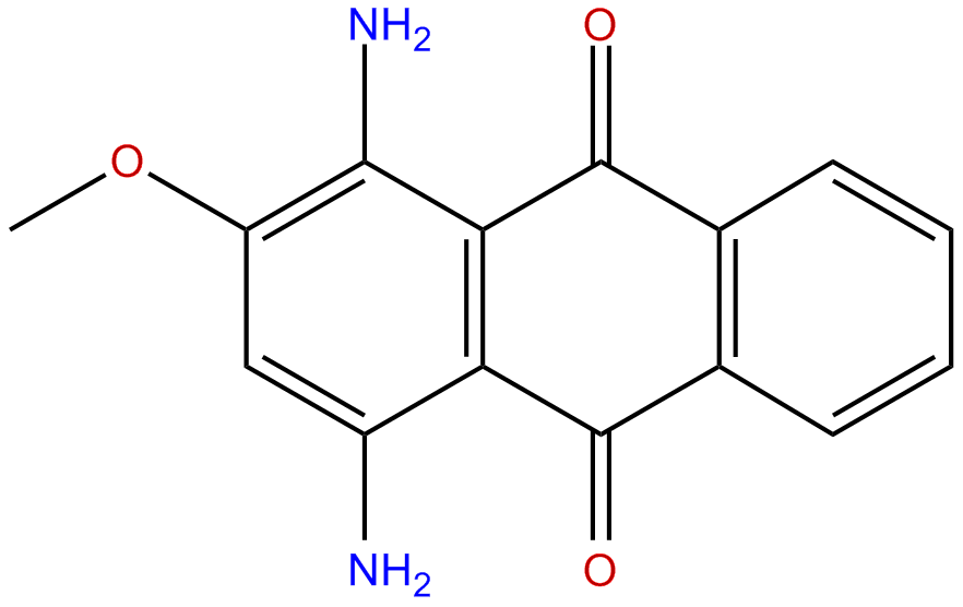 Image of 1,4-diamino-2-methoxy-9,10-anthracenedione