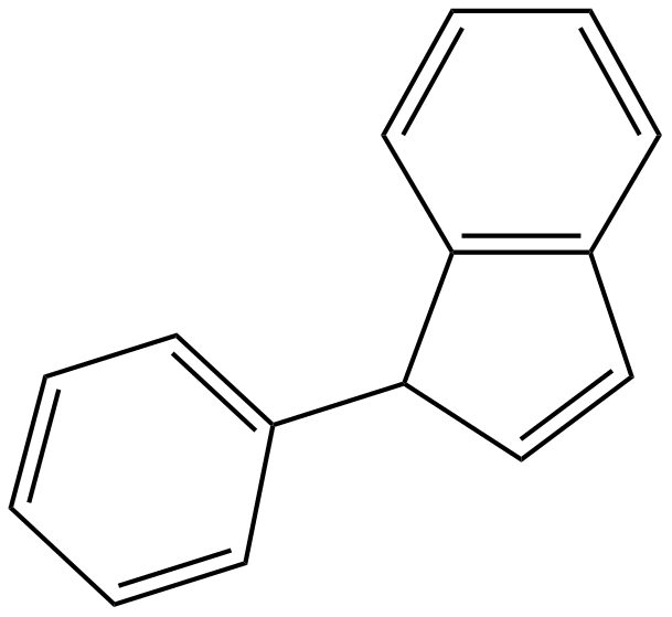 Image of 1H-indene, 1-phenyl-