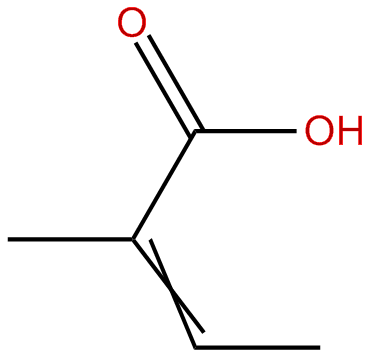 Image of 2-methyl-2-butenoic acid