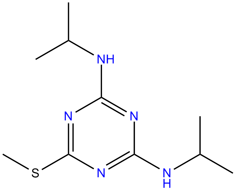 Image of 2-methylthio-4,6-bis(isopropylamino)-1,3,5-triazine