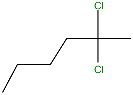 Image of 2,2-dichlorohexane
