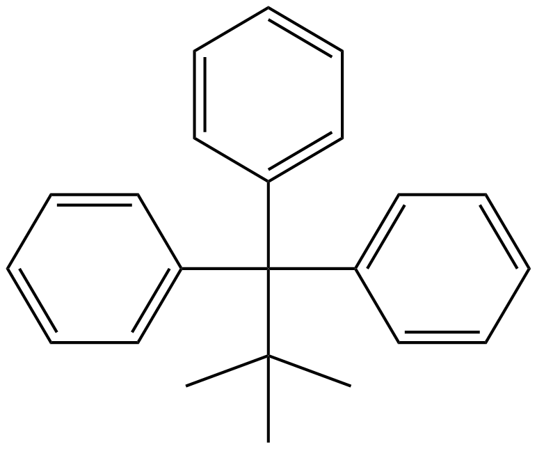 Image of 2,2-dimethyl-1,1,1-triphenylpropane