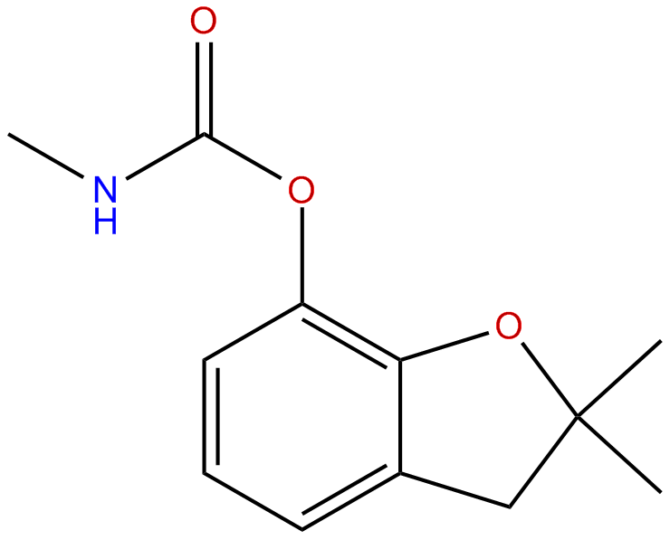Image of 2,3-dihydro-2,2-dimethylbenzofuran-7-yl methylcarbamate