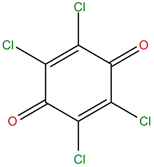 Image of 2,3,5,6-tetrachloro-2,5-cyclohexadiene-1,4-dione