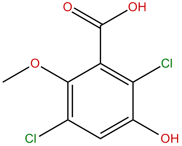 Image of 2,5-dichloro-3-hydroxy-6-methoxybenzoic acid