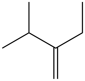 Image of 3-methyl-2-ethyl-1-butene