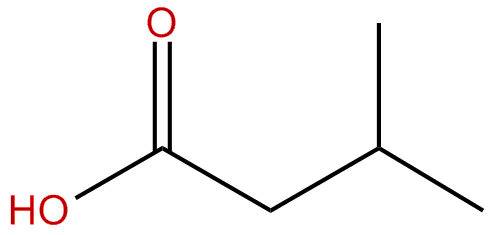 Image of 3-methylbutanoic acid
