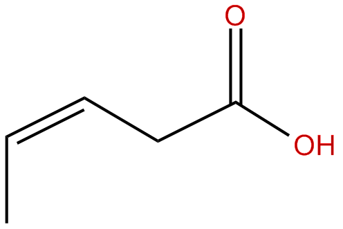Image of 3-pentenoic acid, (Z)-