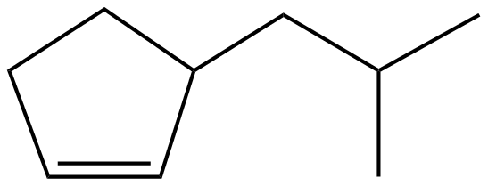 Image of 3-(2-methylpropyl)cyclopentene