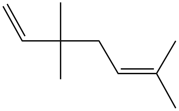 Image of 3,3,6-trimethyl-1,5-heptadiene