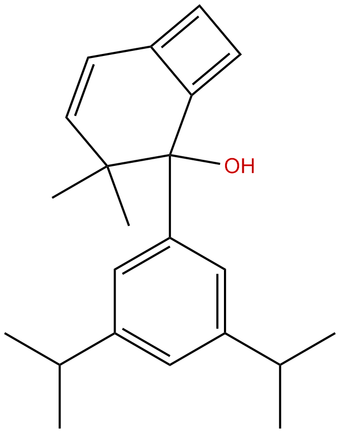 Image of 3',5'-diisopropyl-4,4-dimethyl-3-phenyl-1,2-benzocyclobuten-3-ol