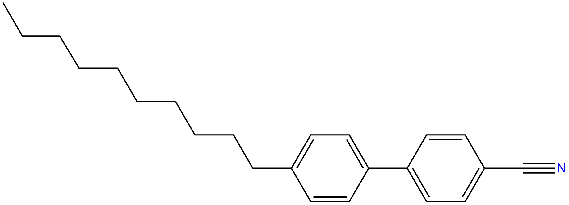 Image of 4-decyl-4'-cyano-1,1'-biphenyl