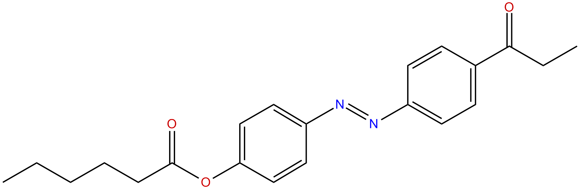 Image of 4-[[4-(1-oxopropyl)phenyl]azo]phenyl hexanoate