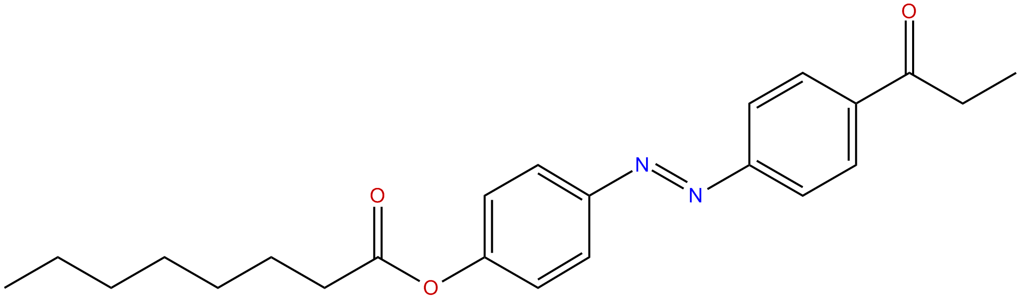Image of 4-[[4-(1-oxopropyl)phenyl]azo]phenyl octanoate