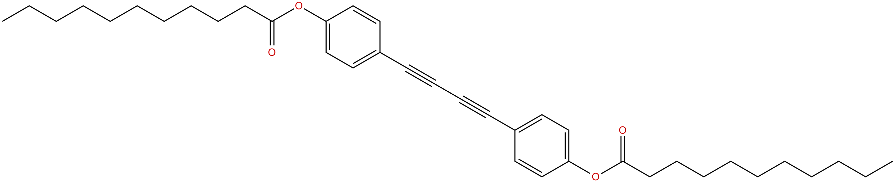 Image of 4,4'-(1,3-butadiynl-1,4-diyl)bis(4,1-phenyleneundecanoate)