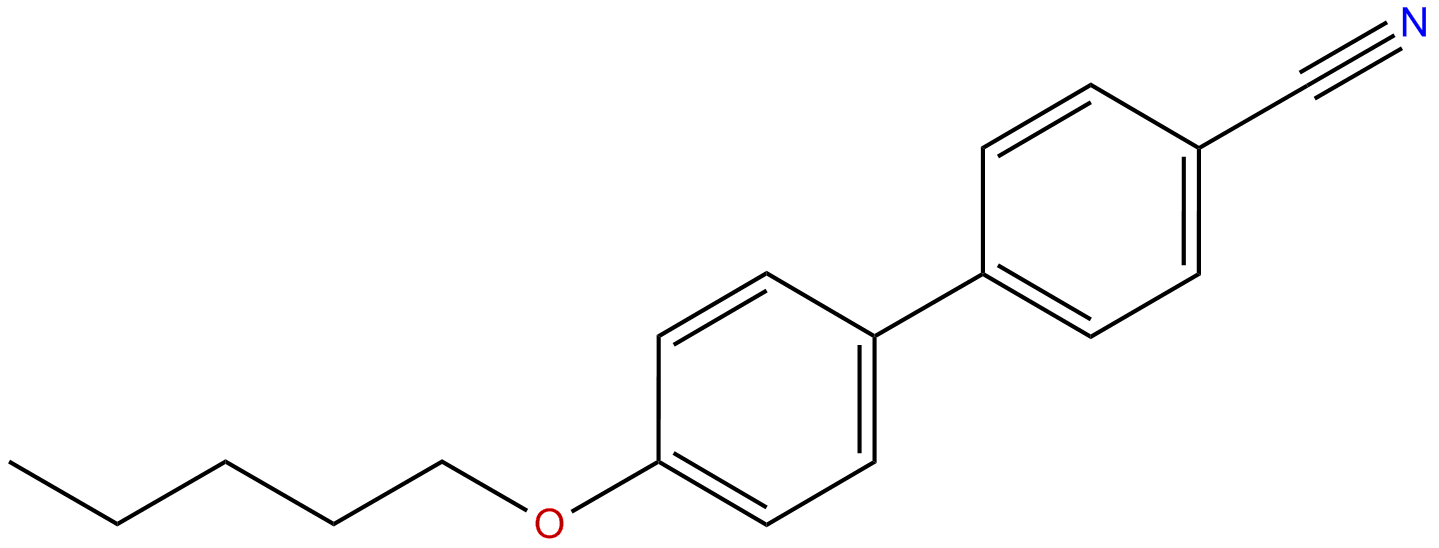 Image of 4'-pentoxy-4-cyanobiphenyl