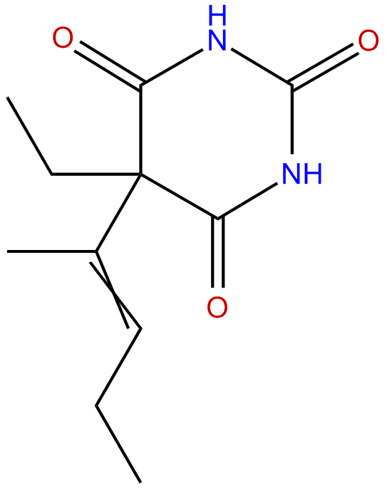 Image of 5-ethyl-5-(E)-(1-methyl-1-butenyl)barbituric acid