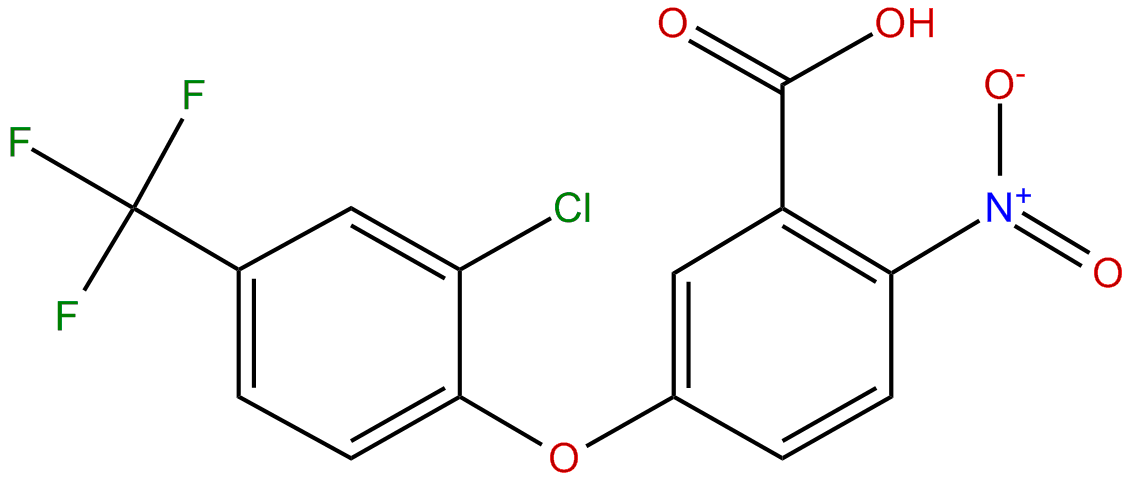 Image of 5-[2-chloro-4-(trifluoromethyl)phenoxy]-2-nitrobenoic acid