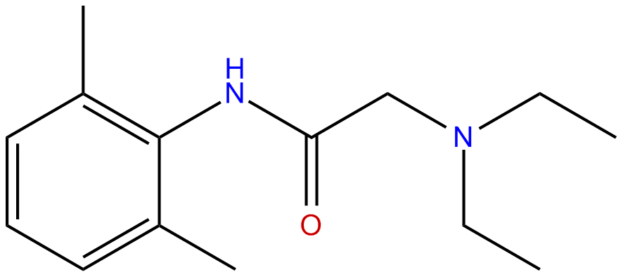Image of acetamide, 2-(diethylamino)-N-(2,6-dimethylphenyl)-
