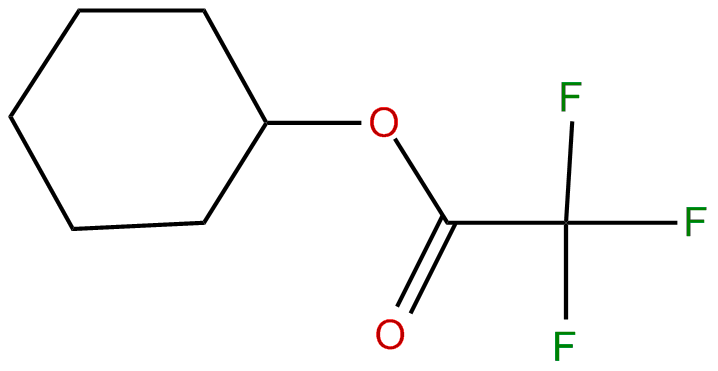Image of acetic acid, trifluoro-, cyclohexyl ester
