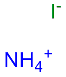 Image of ammonium iodide  ((NH4)I)