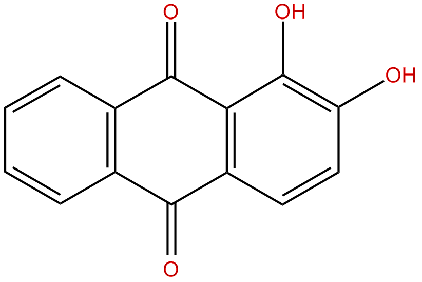 Image of anthraquinone, 1,2-dihydroxy-