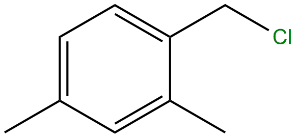 Image of benzene, 1-(chloromethyl)-2,4-dimethyl-