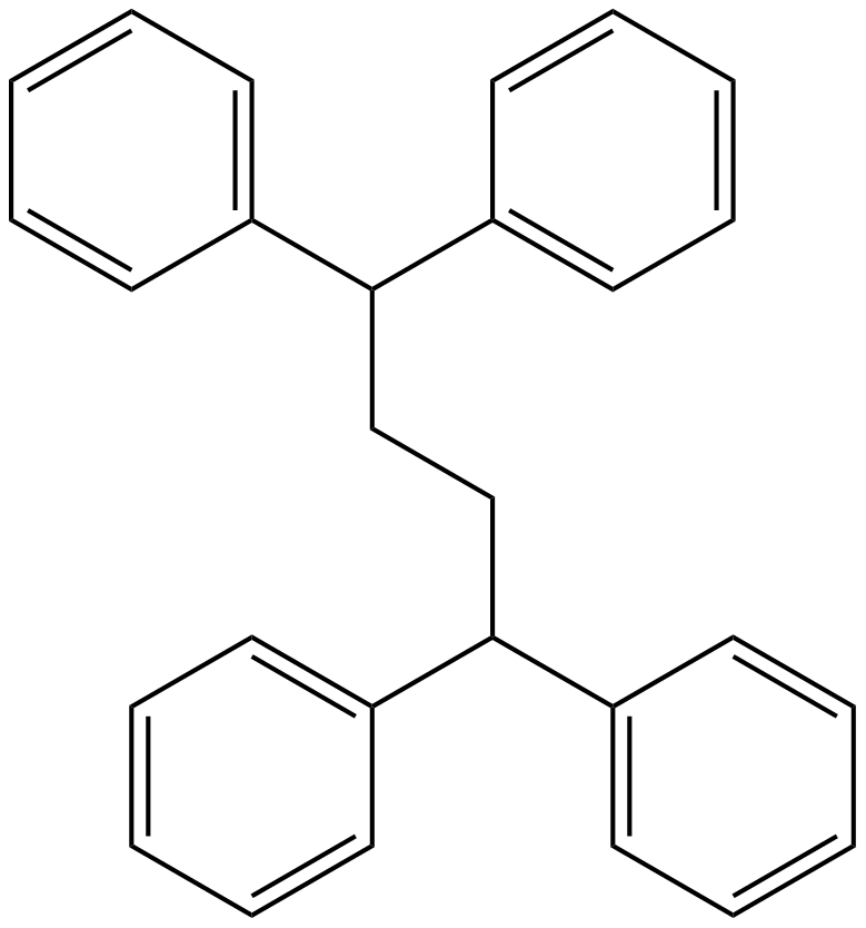 Image of benzene, 1,1',1'',1'''-(1,4-butanediylidene)tetrakis-