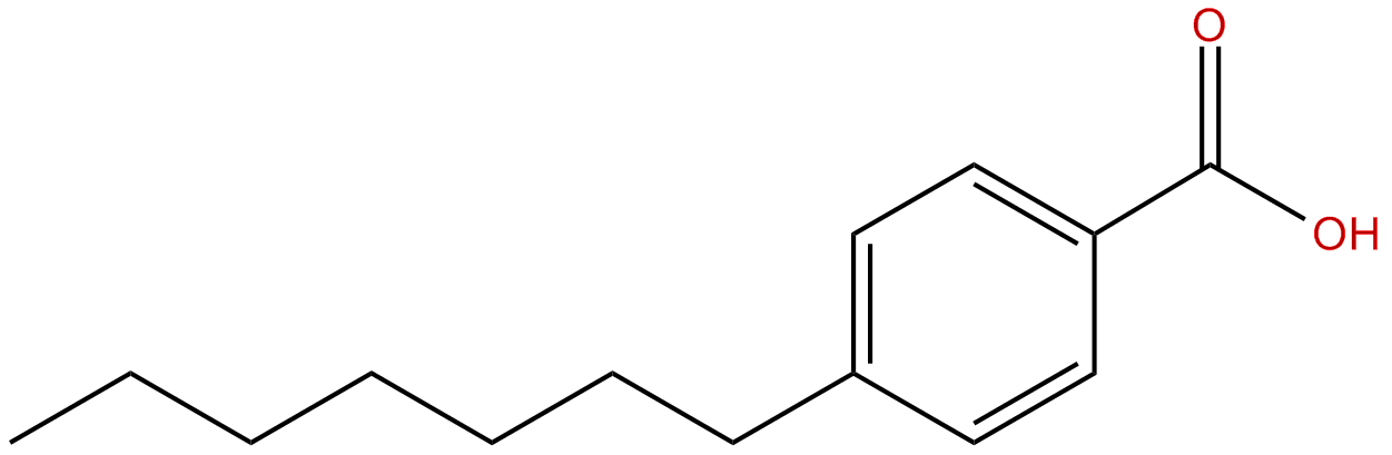 Image of benzoic acid, 4-heptyl-