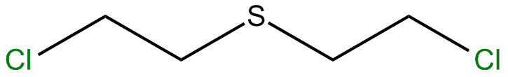 Image of bis(2-chloroethyl) sulfide