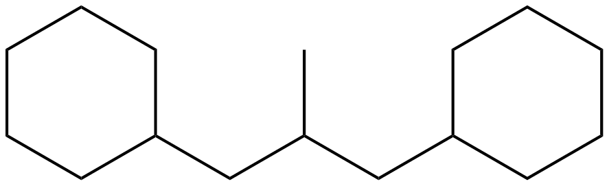 Image of cyclohexane, 1,1'-(2-methyl-1,3-propanediyl)bis-