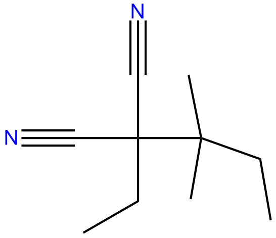 Image of ethyl(1,1-dimethylpropyl)malononitrile