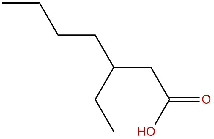 Image of heptanoic acid, 3-ethyl-