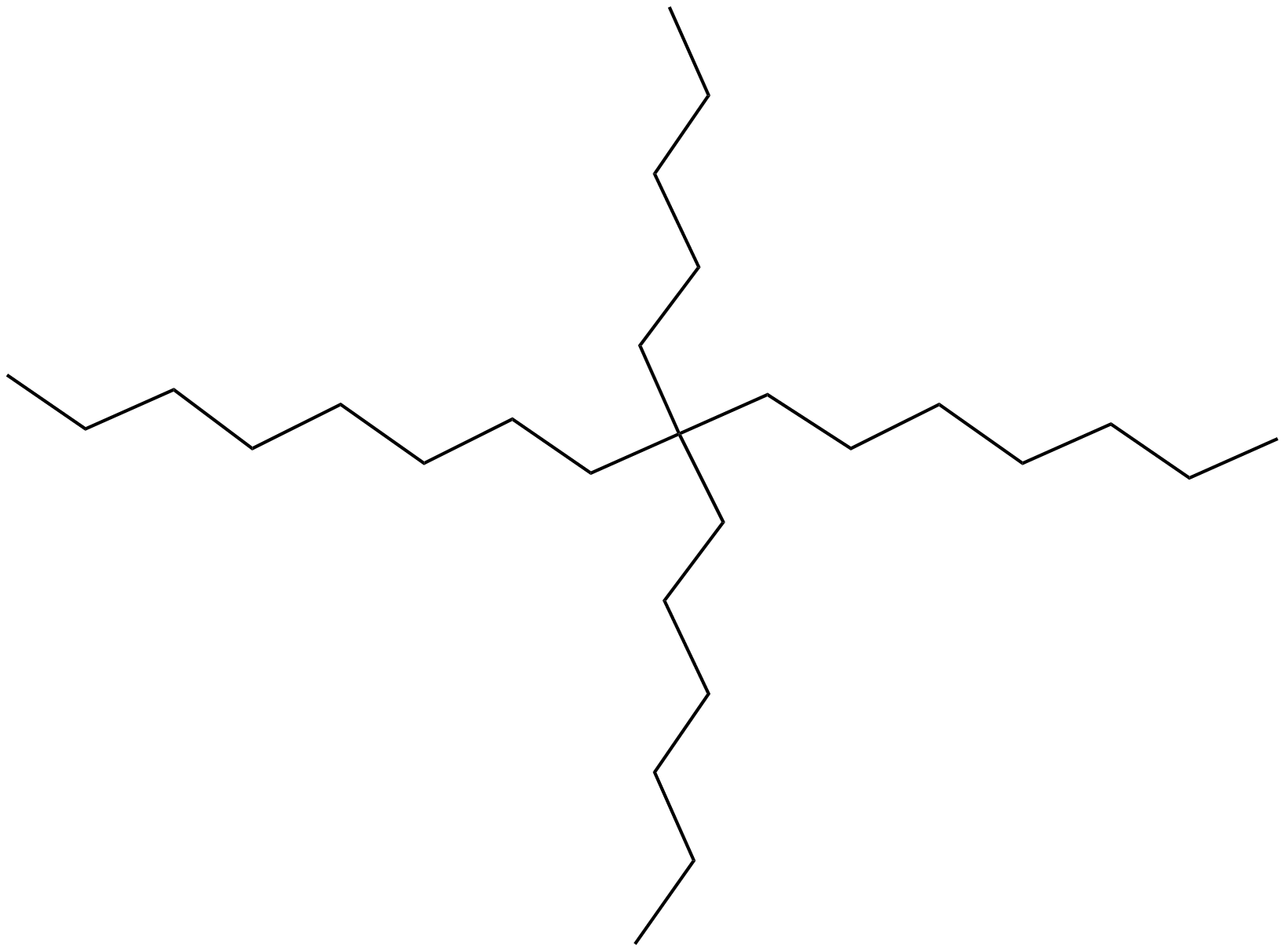 Image of hexadecane, 8-hexyl-8-pentyl-