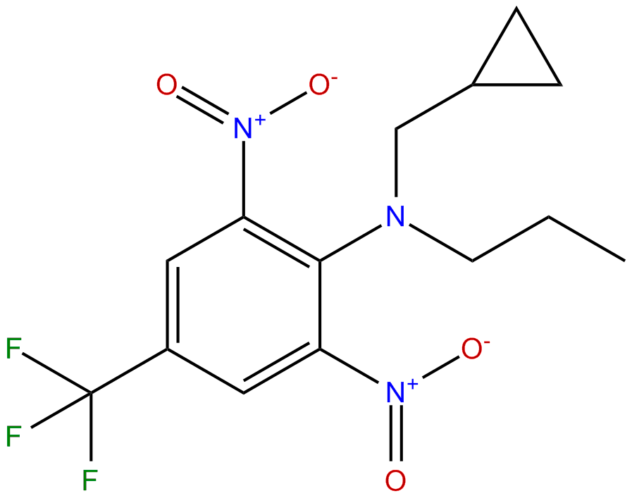 Image of N-cyclopropylmethyl-2,6-dinitro-N-propyl-4-(trifluoromethyl)benzenamine