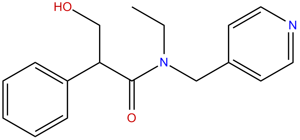 Image of N-ethyl-.alpha.-(hydroxymethyl)-N-(4-pyridinylmethyl)benzeneacetamide
