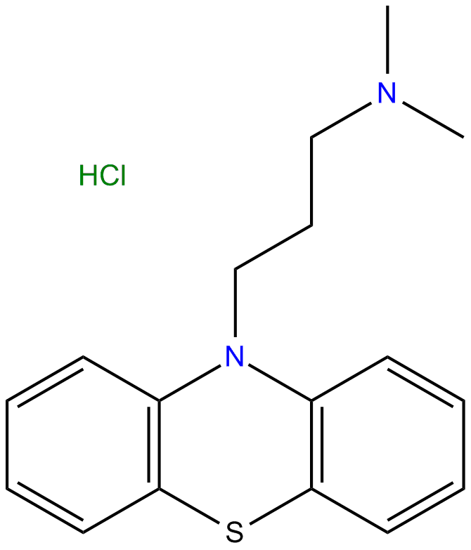 Image of N,N-dimethyl-10H-phenothiazine-1-propanamine hydrochloride