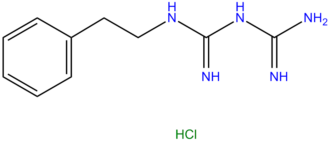 Image of N1-.beta.-phenethylbiguanide hydrochloride