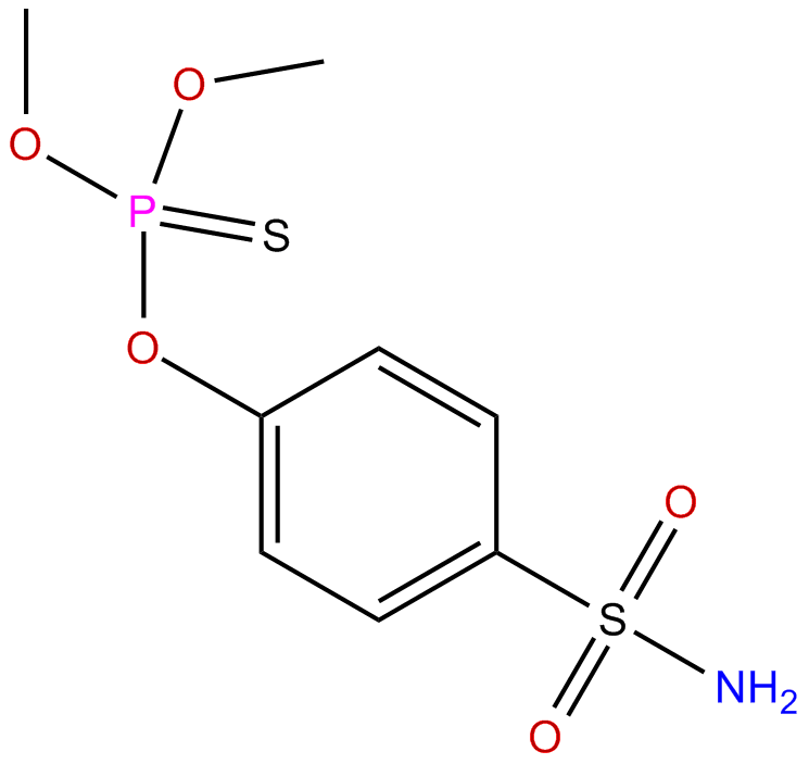 Image of O,O-dimethyl O-(4-sulfamoylphenyl) phosphorothioate