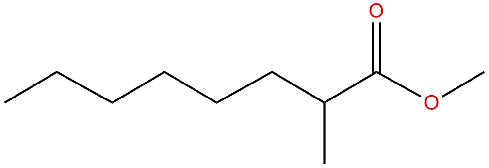 Image of octanoic acid, 2-methyl-, methyl ester