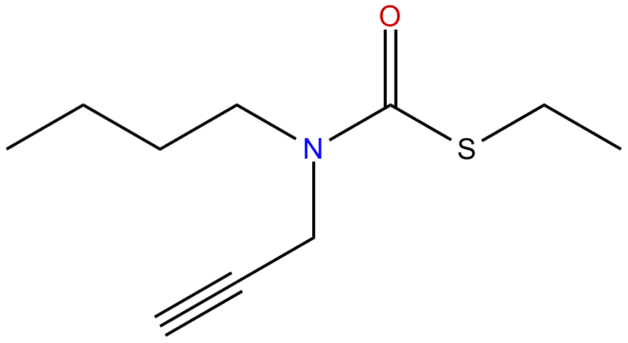 Image of S-ethyl butyl-2-propynylcarbamothioate