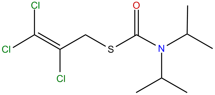Image of S-(2,3,3-trichloro-2-propenyl) bis(1-methylethyl)thiocarbamate