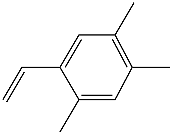 Image of styrene, 2,4,5-trimethyl-